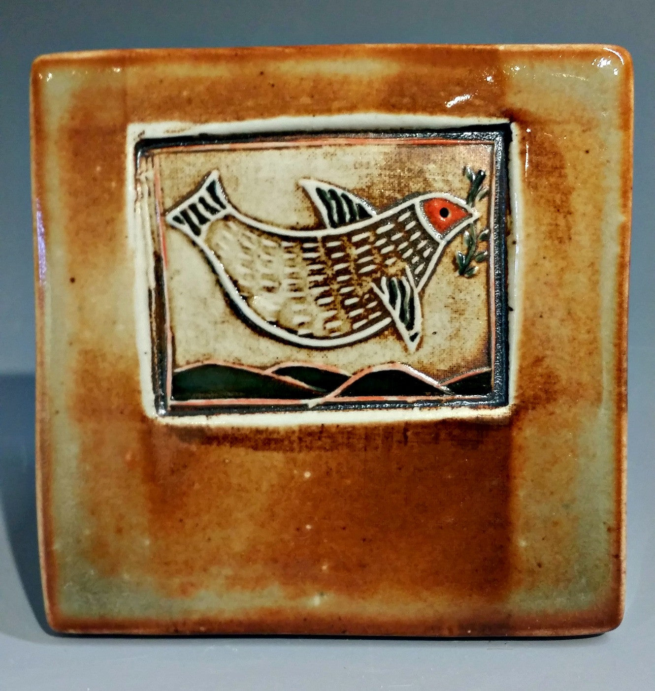 Bird w/ Branch Tile
