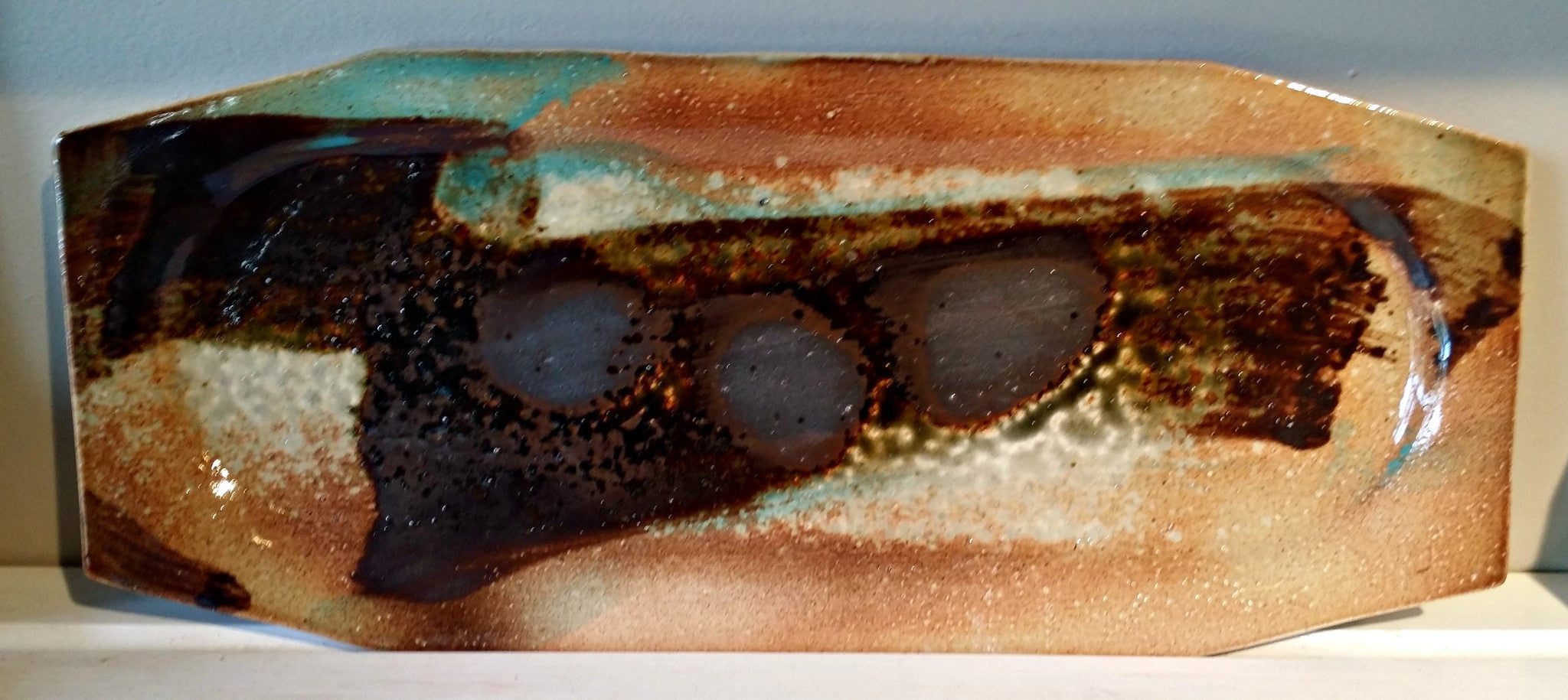 Hand Painted Platter w/ Free Sauce Bowl