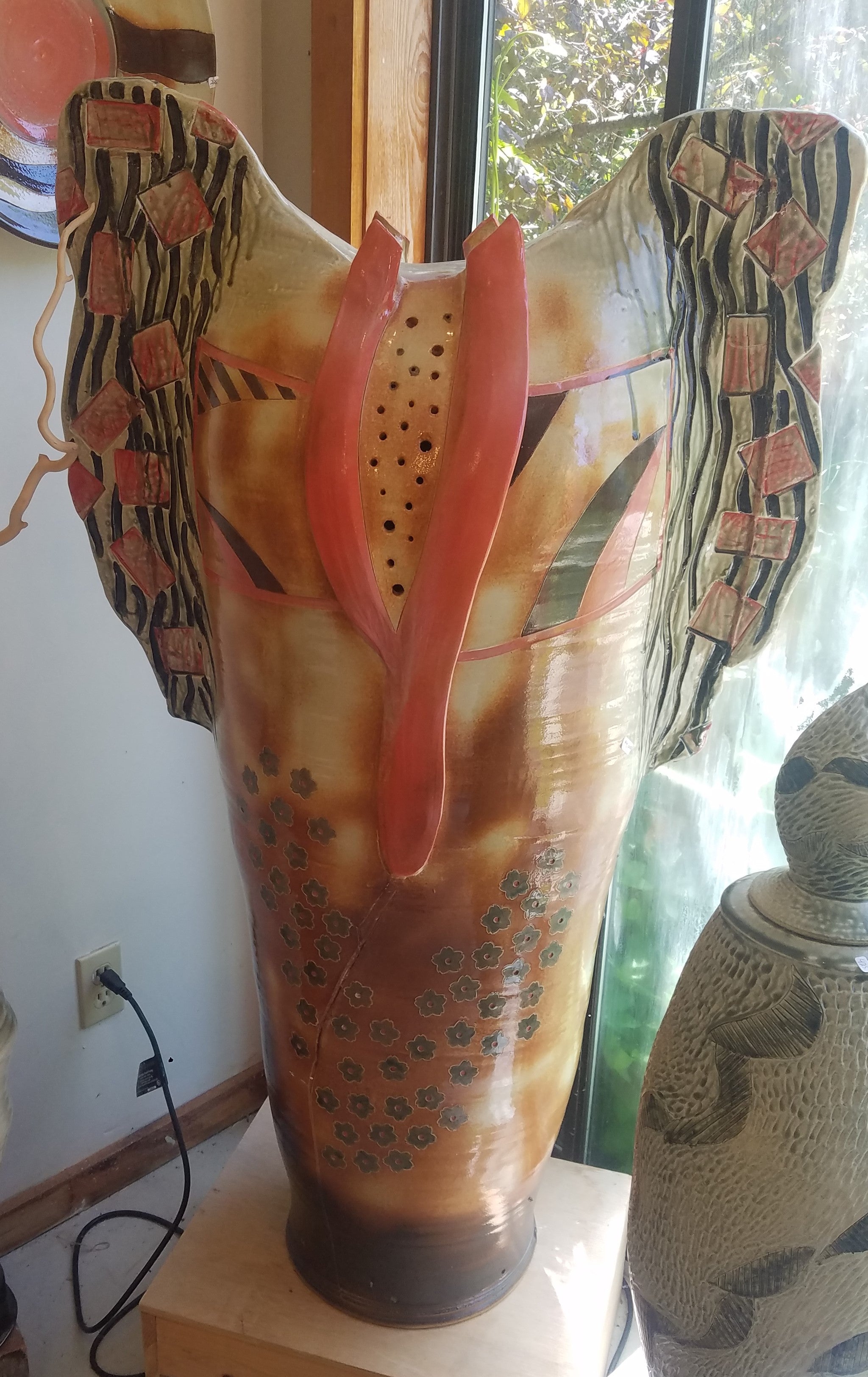 Coral Kimono  Vessel